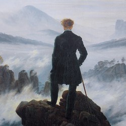 Der Wanderer über dem Nebelmeer - Caspar David Friedrich