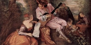 La canción de amor - Antoine Watteau