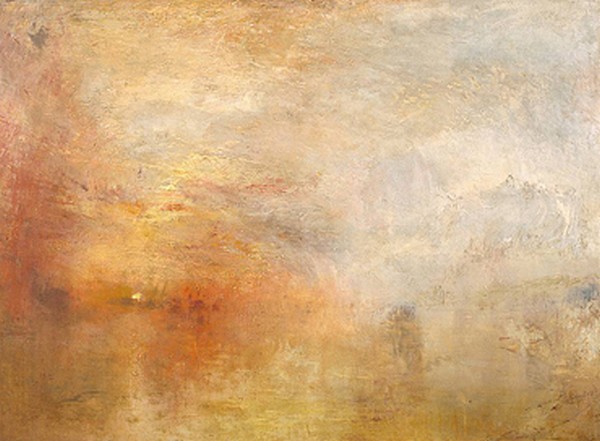 Posta de sol sobre un llac - W. Turner