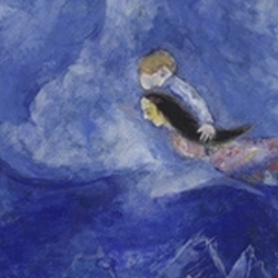 Aleko i Zemphira a la llum de la lluna - M. Chagall