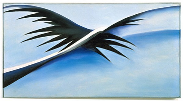 Abstracció blava, negra i blanca - G. O'Keeffe