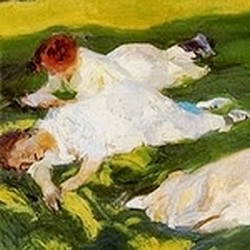 La siesta - Joaquín Sorolla