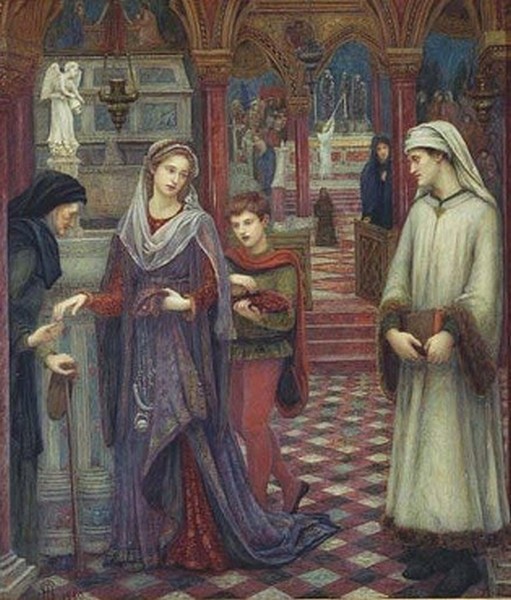 The First meeting of Petrarch and Laura - Maria Spartali Stillman