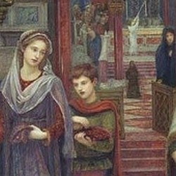 The First meeting of Petrarch and Laura - Maria Spartali Stillman