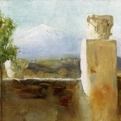 Mount Etna from Taormina - Arthur Hacker