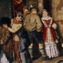 Bauerntheater in Buch/Tirol - Eduard von Grützner