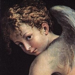 Cupido che fabbrica l'arco - Parmigianino