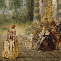 Les plaisirs du bal - Watteau
