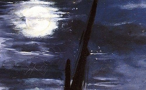 Clair de lune sur le port de Boulogne (fragment) - E. Manet