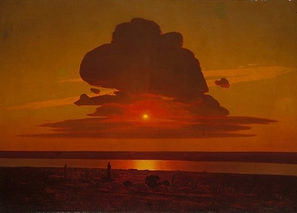 Red Sunset on the Dnieper - Arkhip Ivanovich Kuindzhi