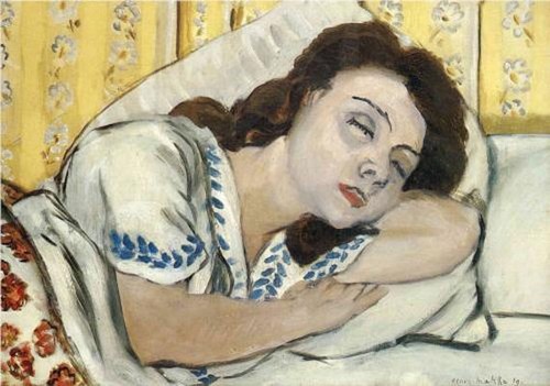 Portrait of Marguerite Sleeping - Henri Matisse