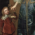 Queen Henrietta Maria with Sir Jeffrey Hudson - A. Van Dyck
