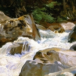 A torrent in Norway - John Singer Sargent