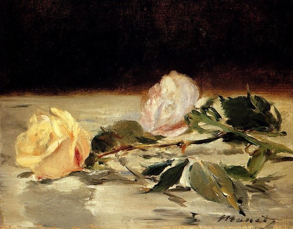 Two roses - Édouard Manet