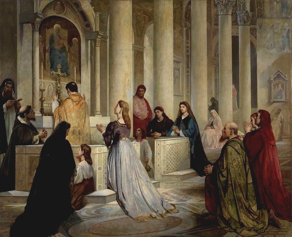 Laura in der Kirche - Anselm Feuerbach