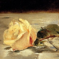 Two roses - Édouard Manet