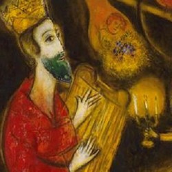 King David - Marc Chagall