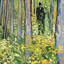 Undergrowth with two figures – Vincent van Gogh