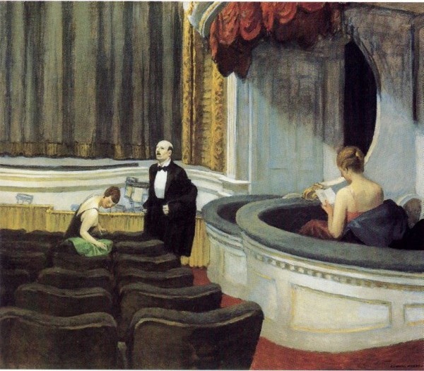 Two on the aisle - Edward Hopper