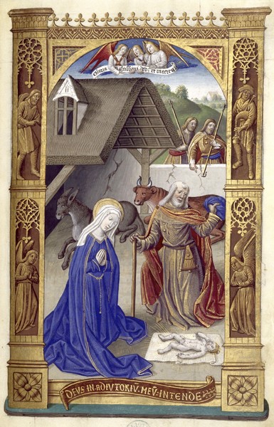 Heures de Charles VIII | Nativité - Maître de Jacques de Besançon