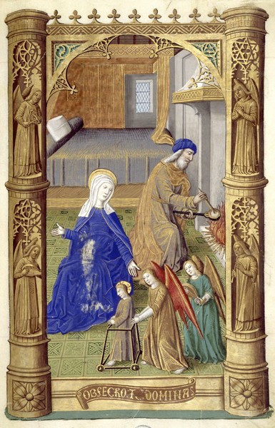 Heures de Charles VIII | Marie enfant - Maître de Jacques de Besançon