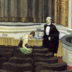 Two on the aisle - Edward Hopper