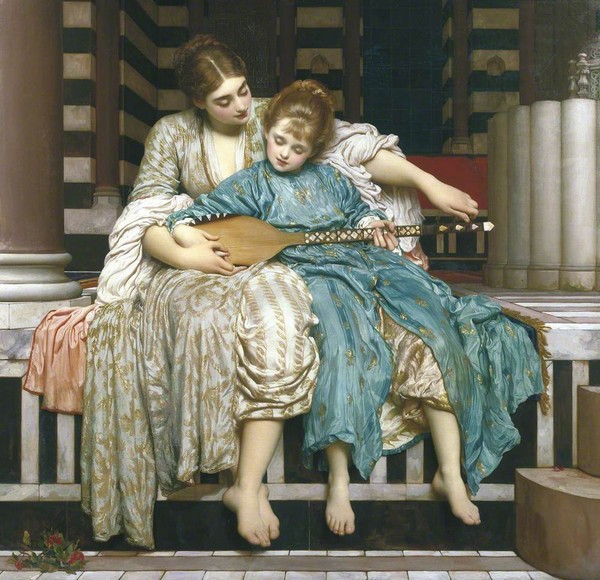 The music lesson - Frederic Leighton