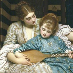 The music lesson - Frederic Leighton