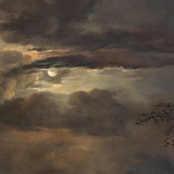 Moonlit Landscape with Bridge - Aert van der Neer  (1604–1677)