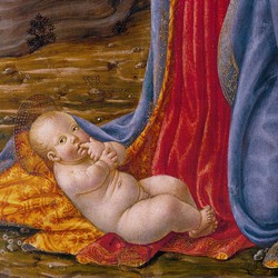 Francesco Botticini. Madonna in adorazione del Bambino