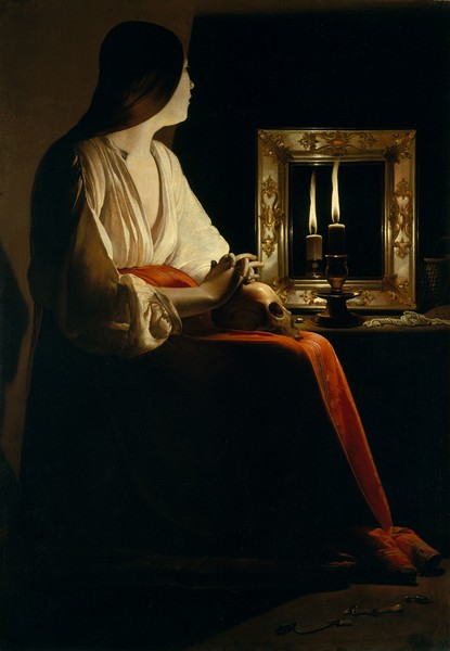 La Madeleine aux deux flammes - Georges de La Tour