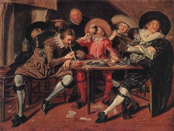Merry Party in a Tavern - Dirck Hals  