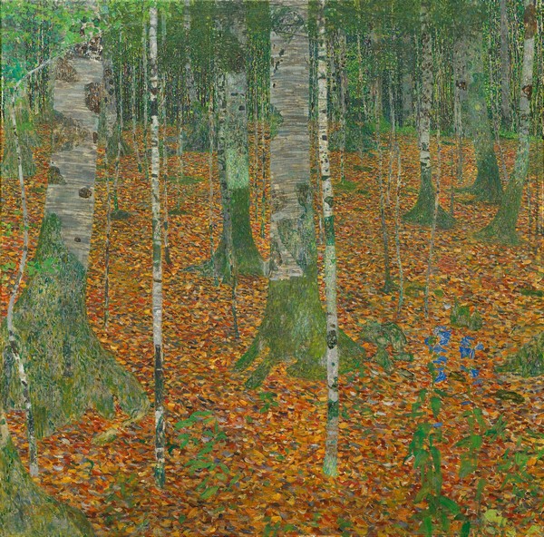 Birkenwald - Gustav Klimt