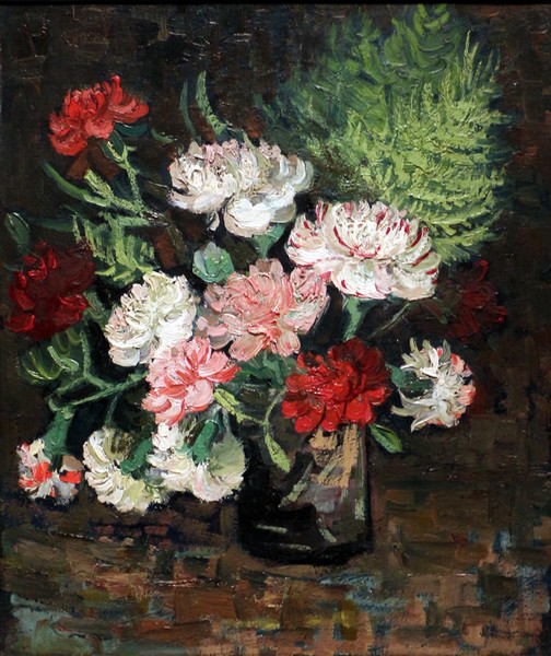 Vase with Carnations - Vincent van Gogh