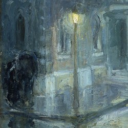 Rainy Night at Etaples- William Edouard Scott
